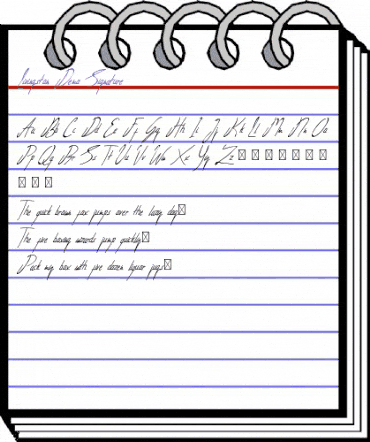 Livingston Demo Signature Regular animated font preview