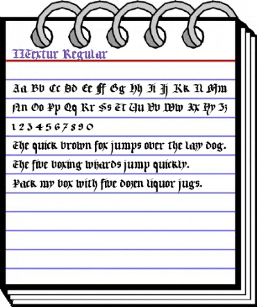 LLTextur Regular animated font preview