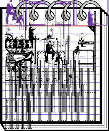 LM Misc Borders and Clips Regular animated font preview