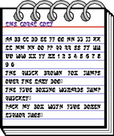 LMS Coral Colt Regular animated font preview