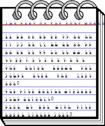 LMS Part Of The Font World Regular animated font preview