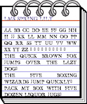 LMS Spring Lily Regular animated font preview LMS Spring Lily Regular animated font preview