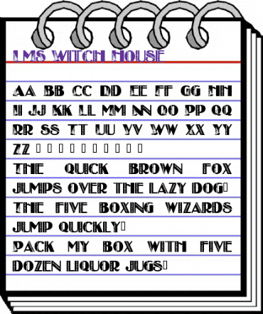 LMS Witch House Regular animated font preview