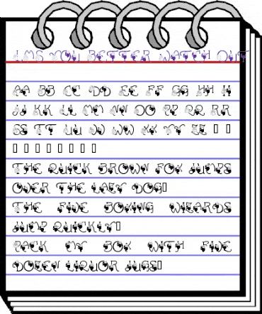 LMS You Better Watch Out Regular animated font preview