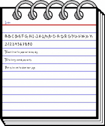 Loadtz Regular animated font preview