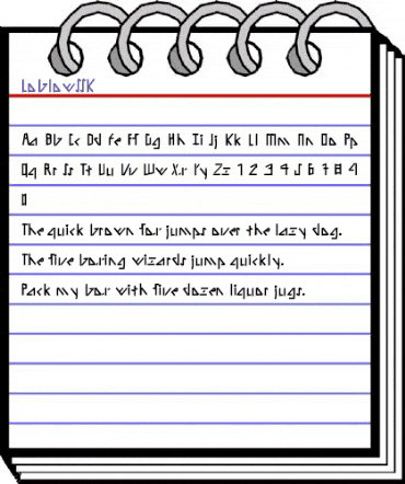 LoblowSSK Regular animated font preview