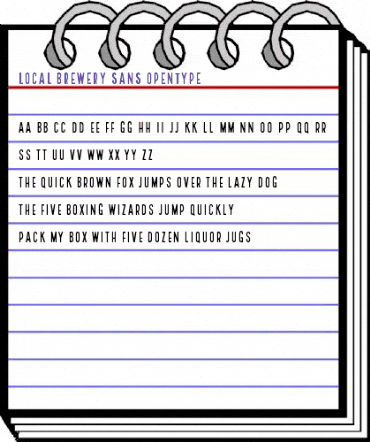 Local Brewery Sans animated font preview