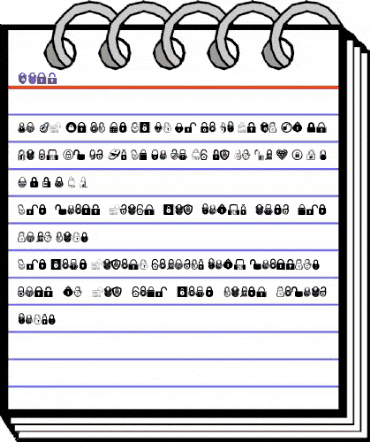 Lock Regular animated font preview