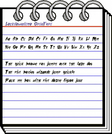 Lockdown demo Regular animated font preview