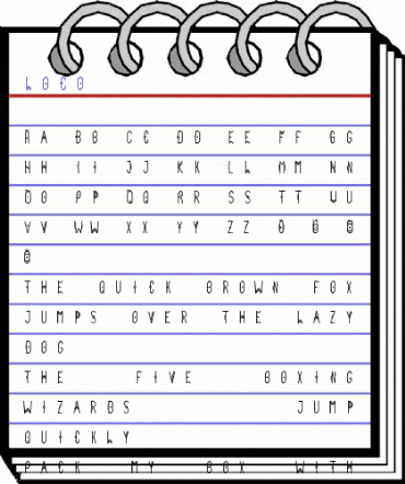 loco Regular animated font preview