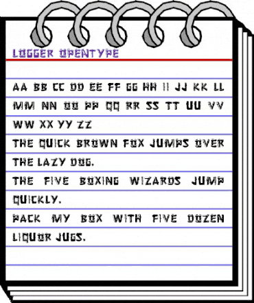 Logger Regular animated font preview