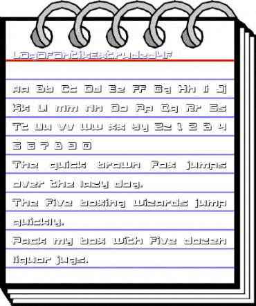 Logofontik 4F Extruded Regular animated font preview Logofontik 4F Extruded Regular animated font preview