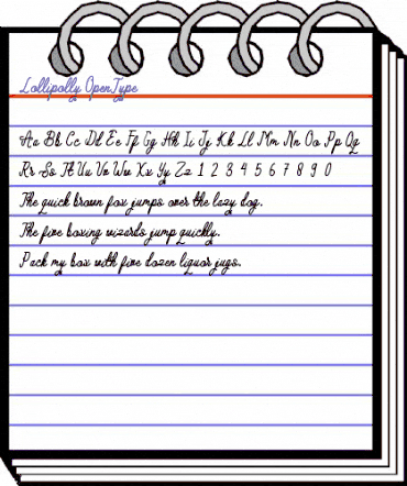 Lollipolly Regular animated font preview