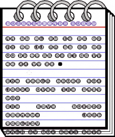 LombardiCaps-Round Regular animated font preview