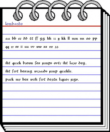 Lombardo Regular animated font preview