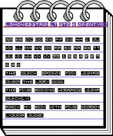 LomoWebStrip LT Std 6 Regular animated font preview LomoWebStrip LT Std 6 Regular animated font preview