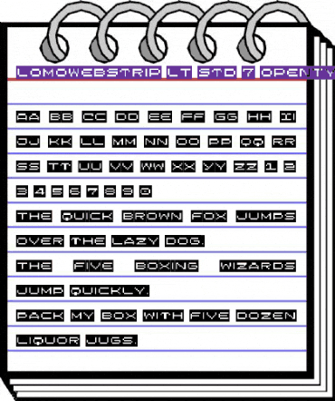 LomoWebStrip LT Std 7 Regular animated font preview LomoWebStrip LT Std 7 Regular animated font preview