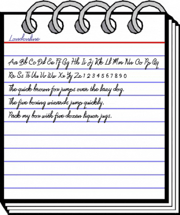 Londonline Regular animated font preview Londonline Regular animated font preview