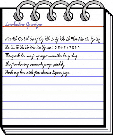 Londonline Regular animated font preview