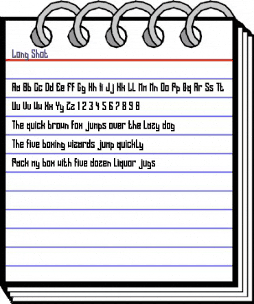 Long Shot Regular animated font preview