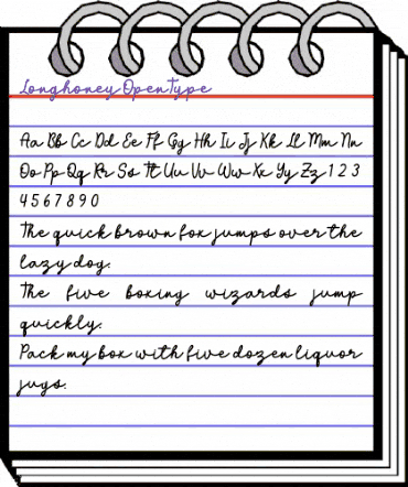 Longhoney Regular animated font preview