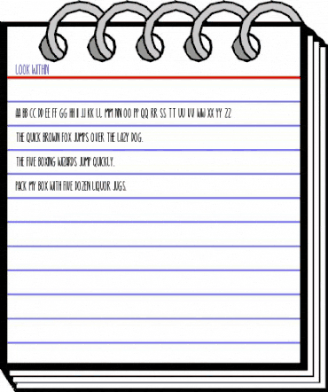 Look Within Regular animated font preview