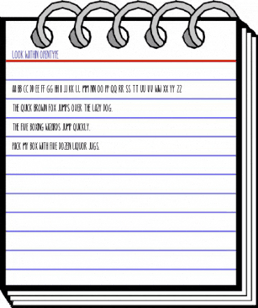 Look Within Regular animated font preview