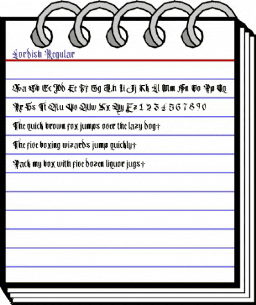 Lordish Regular animated font preview