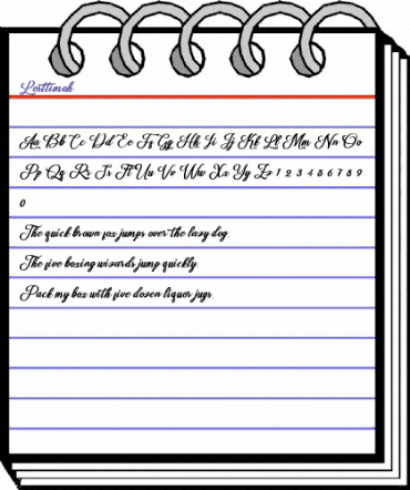 Losttimoh Regular animated font preview