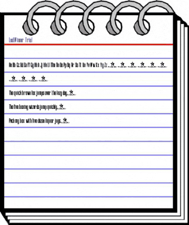 Lost Winner Regular animated font preview