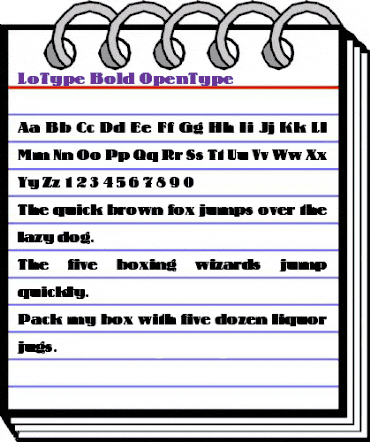 Lo-Type Bold animated font preview Lo-Type Bold animated font preview