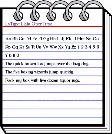 Lo-Type Light animated font preview Lo-Type Light animated font preview