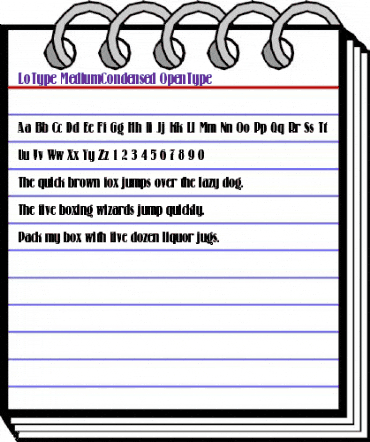 Lo-Type Medium Condensed animated font preview Lo-Type Medium Condensed animated font preview