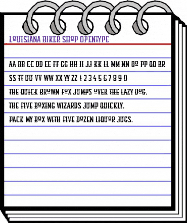 Louisiana Biker Shop Regular animated font preview