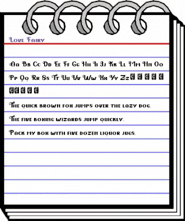 Love Fairy Regular animated font preview