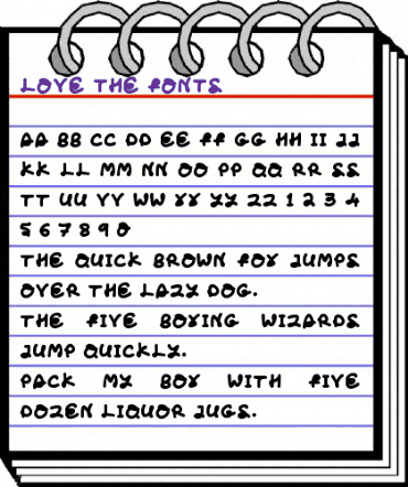 Love The Fonts Regular animated font preview Love The Fonts Regular animated font preview