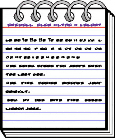 Lovedoll Salon Ultra X Aslant Regular animated font preview