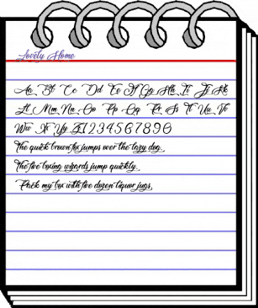 Lovely Home Regular animated font preview Lovely Home Regular animated font preview