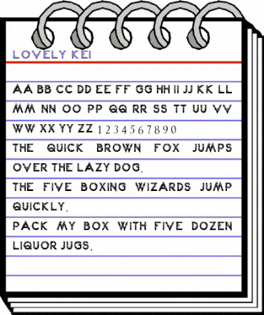 Lovely Kei Regular animated font preview Lovely Kei Regular animated font preview