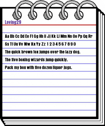 Loving29 Regular animated font preview Loving29 Regular animated font preview