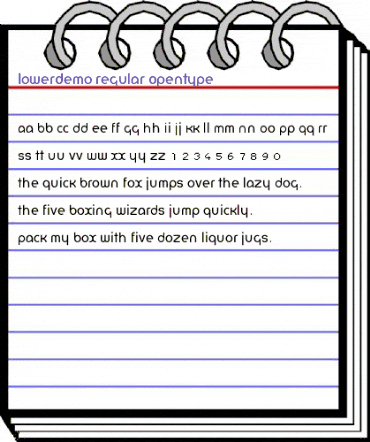 LowerDemo Regular animated font preview LowerDemo Regular animated font preview