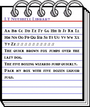 LT Nutshell Library Regular animated font preview LT Nutshell Library Regular animated font preview