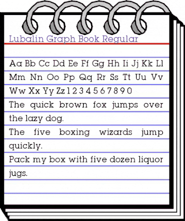 Lubalin Graph Book Regular animated font preview