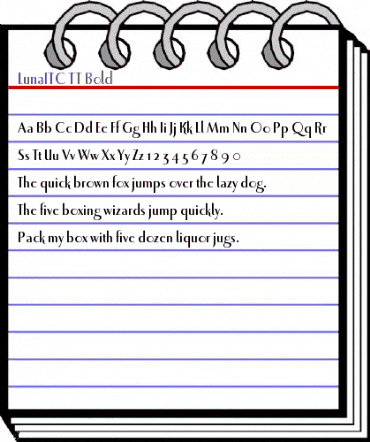 LunaITC TT Bold animated font preview LunaITC TT Bold animated font preview