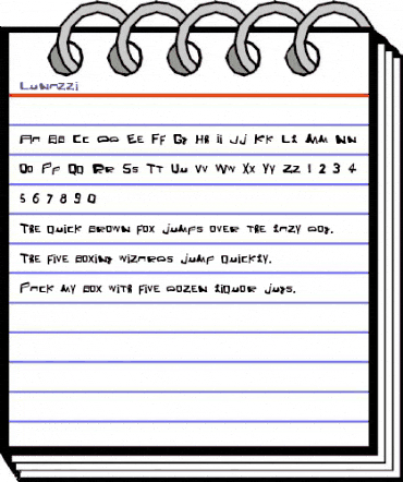 Lunazzi Medium animated font preview