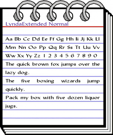 LyndaExtended Normal animated font preview