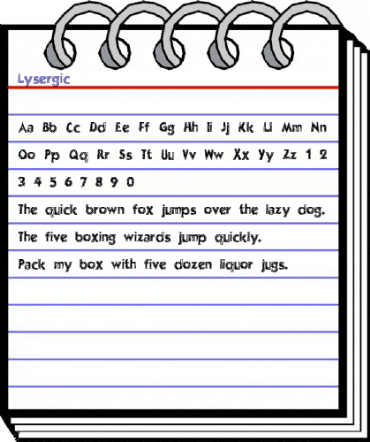 Lysergic Regular animated font preview