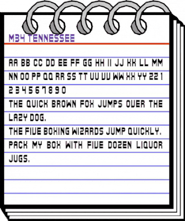 M34_TENNESSEE Regular animated font preview M34_TENNESSEE Regular animated font preview