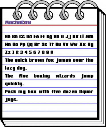 MachaCow Regular animated font preview MachaCow Regular animated font preview
