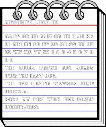 MachiavelliBld HE Regular animated font preview